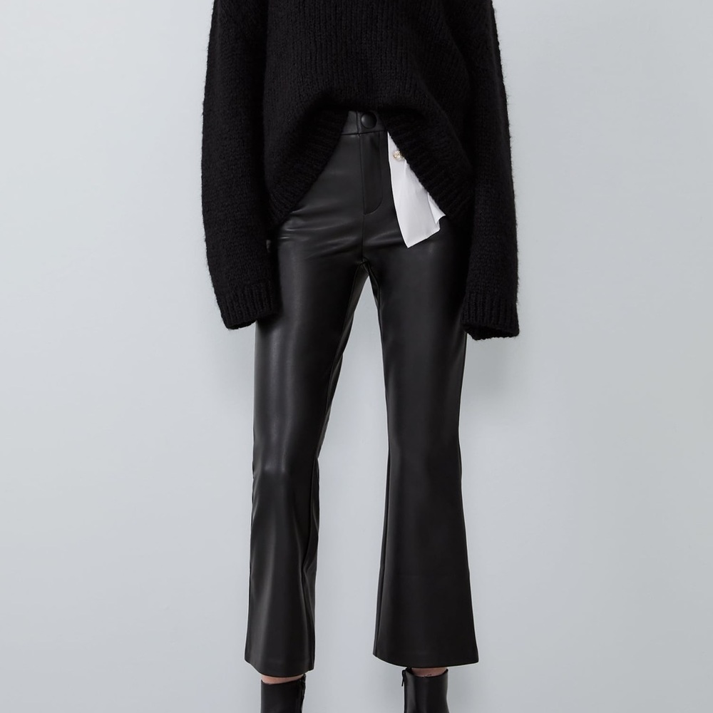 ZARA FAUX LEATHER JEAN LEGGINGS